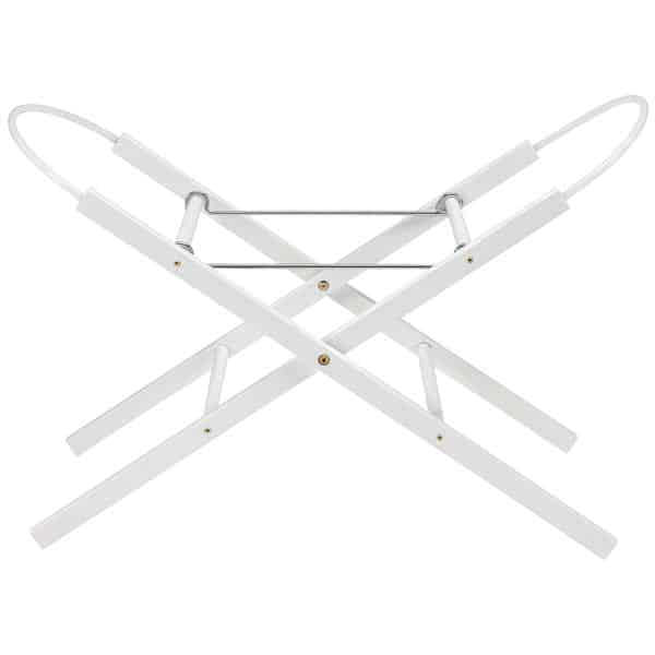 white moses basket stand