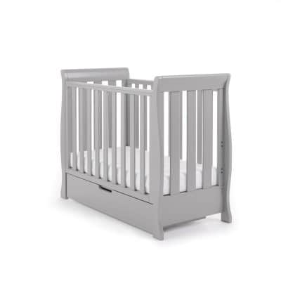 Obaby Stamford Sleigh Cot - Warm Grey