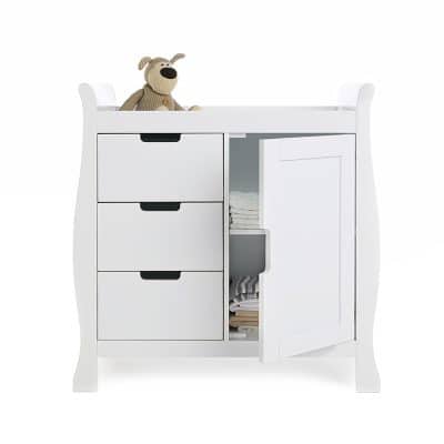 Obaby Stamford Sleigh Changing Unit - White