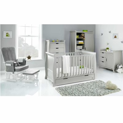 Obaby Stamford Classic 5 Piece Room Set - Warm Grey