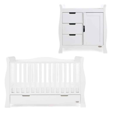 Obaby Stamford Luxe 2 Piece Room Set - White