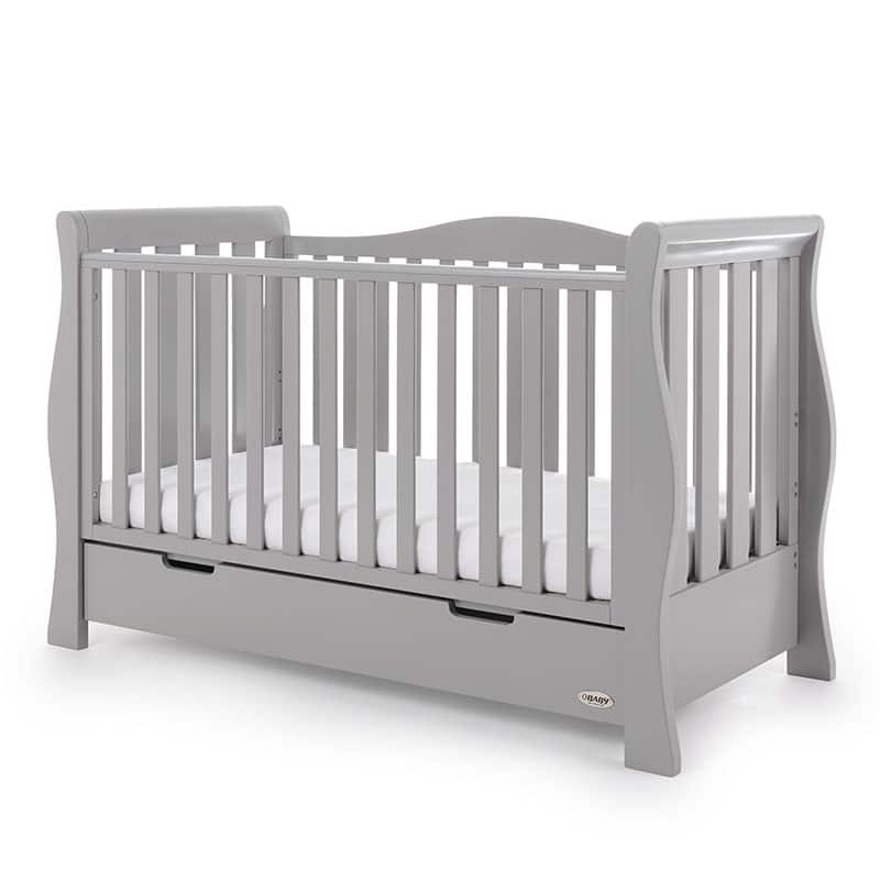 grey sleigh cot bed