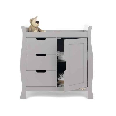 Obaby Stamford Mini Sleigh 2 Piece Room Set - Warm Grey 3