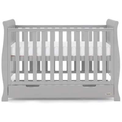 Obaby Stamford Mini Sleigh 2 Piece Room Set - Warm Grey 7