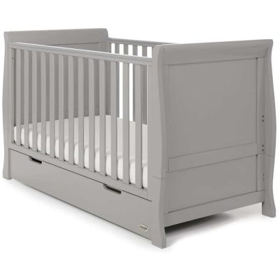 Obaby Stamford Sleigh 3 Piece Room Set - Warm Grey 2