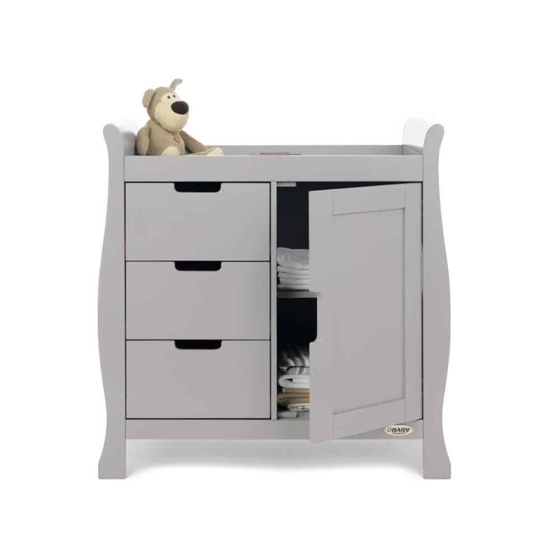 Obaby Stamford Sleigh Changing Unit - Warm Grey 2