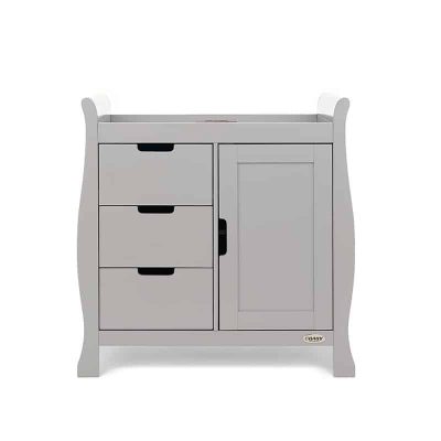 Obaby Stamford Sleigh Changing Unit - Warm Grey