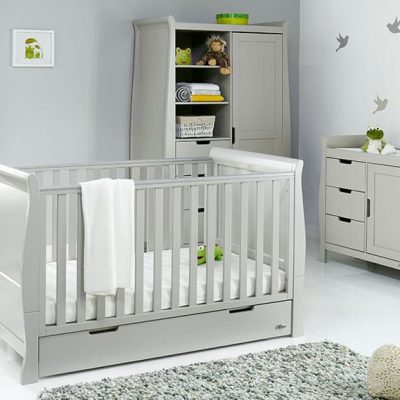 obaby stamford classic 3 piece nursery room set warm grey