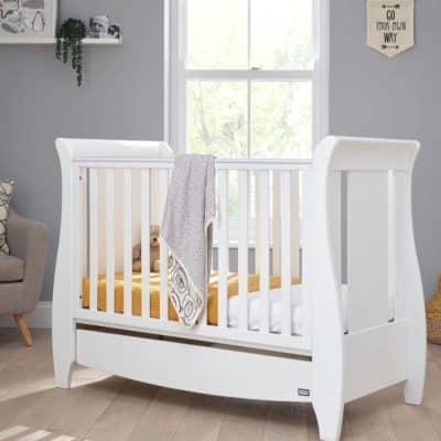 Tutti Bambini Katie 3 Piece Nursery Room Set/Mattress - White