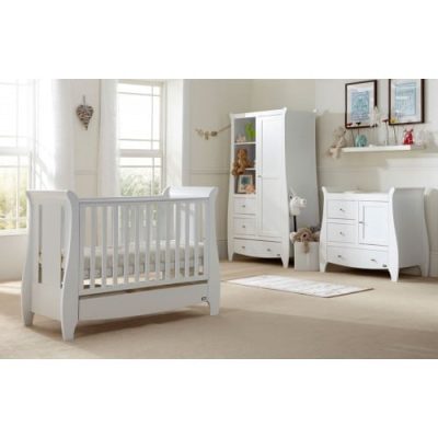 tutti bambini katie 3 piece nursery room set white