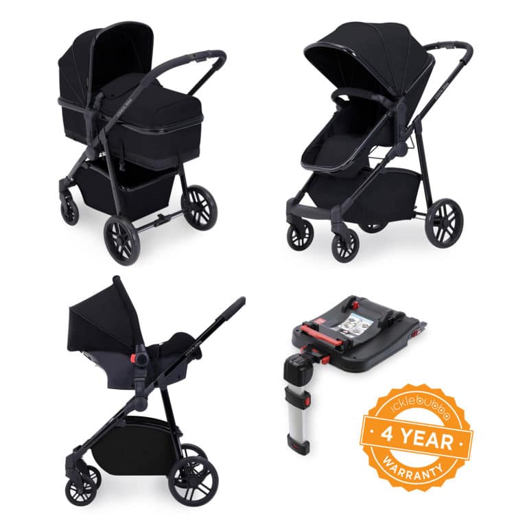 3 in 1 travel system with isofix base