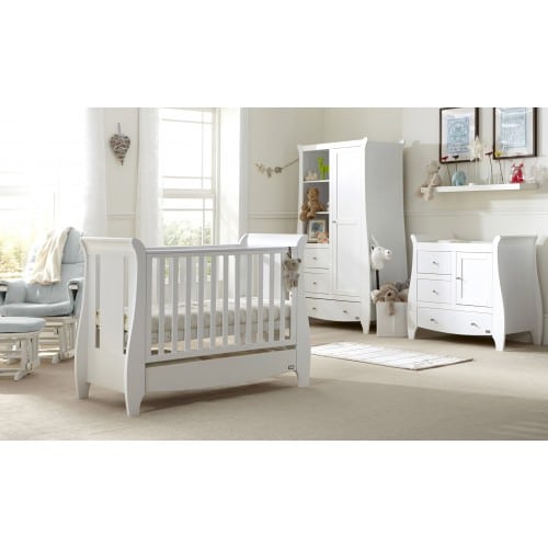 Tutti bambini katie cot bed in best sale grey with sprung mattress