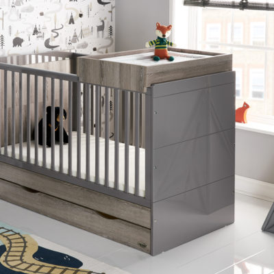 baby cot with change table