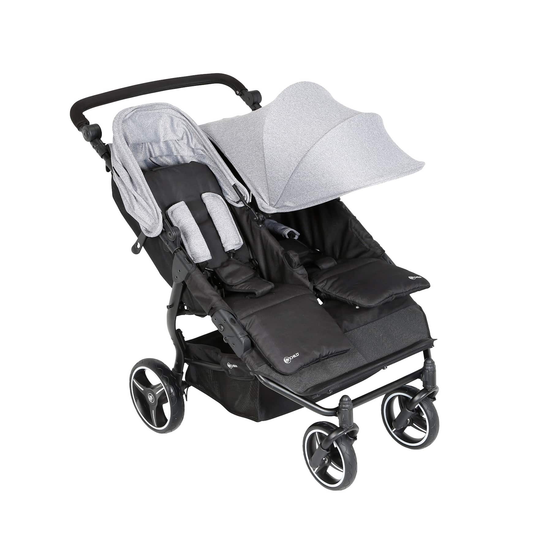 my child easy twin double stroller & carrycot