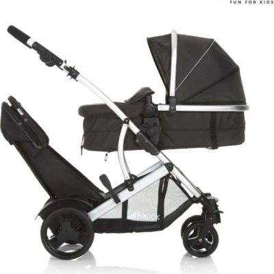 Hauck-Duett-Tandem-Double-Buggy-Inc.-Raincover-Black2