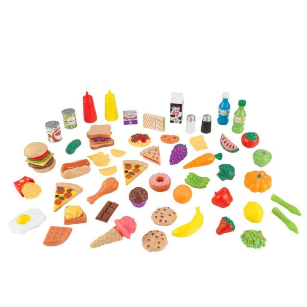 Kidkraft 65 PC Play FoodKidkraft 65 Piece Play Food Set - Baby and ...