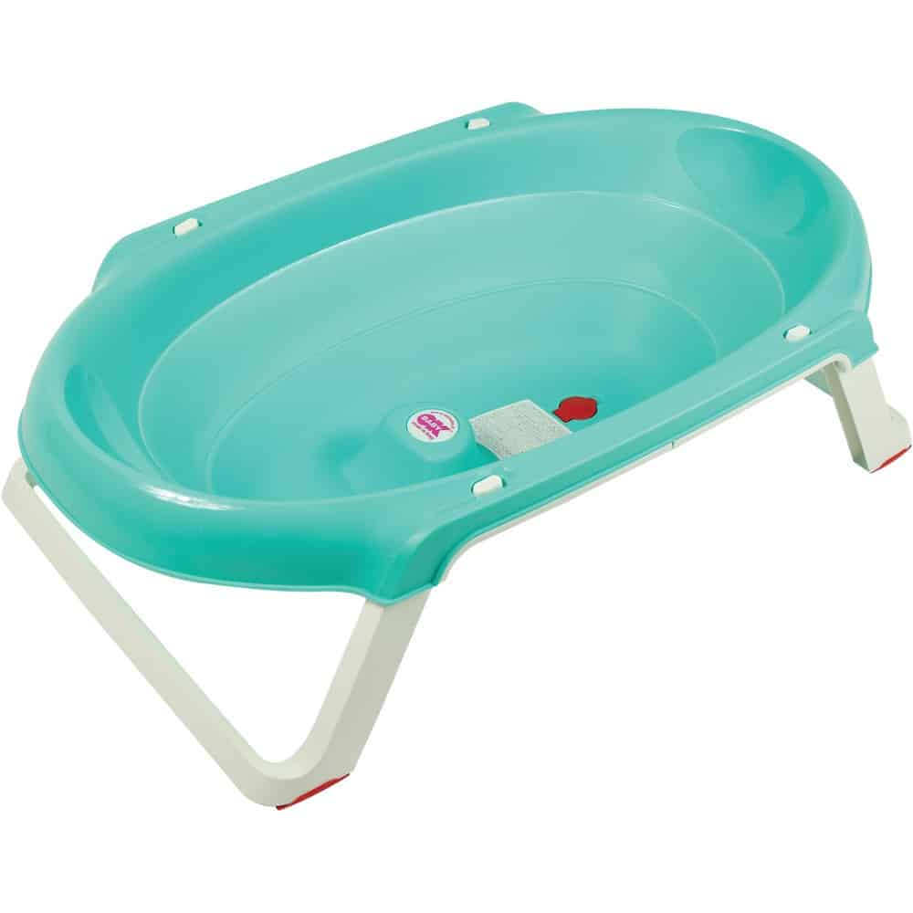 Okbaby Onda Slim Folding Baby Bath with Support Post - Aqua - Baby and  Child Store
