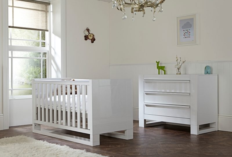 white gloss nursery furniture sets