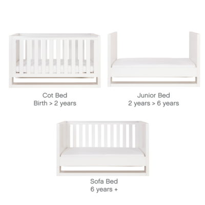 babymore velvet cot bed