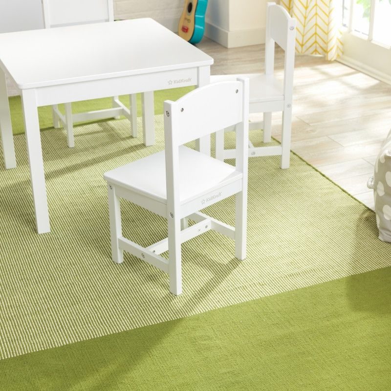 kidkraft farmhouse table and chair set white