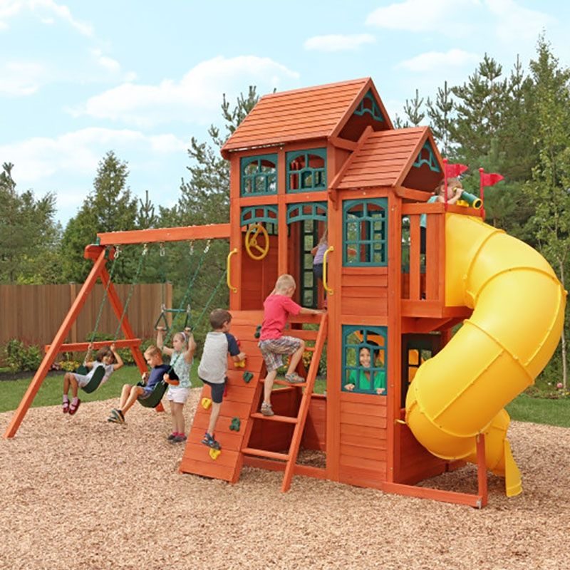 canyon ridge wooden playset