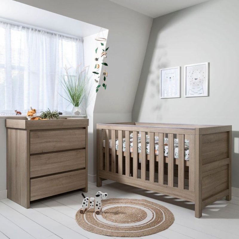 Tutti Bambini Modena 2 Piece Room Set/Mattress - Oak