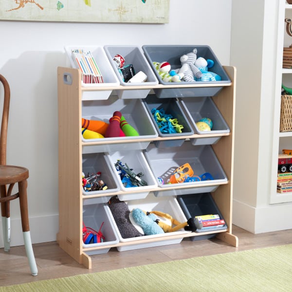 kidkraft sort it & store it bin unit