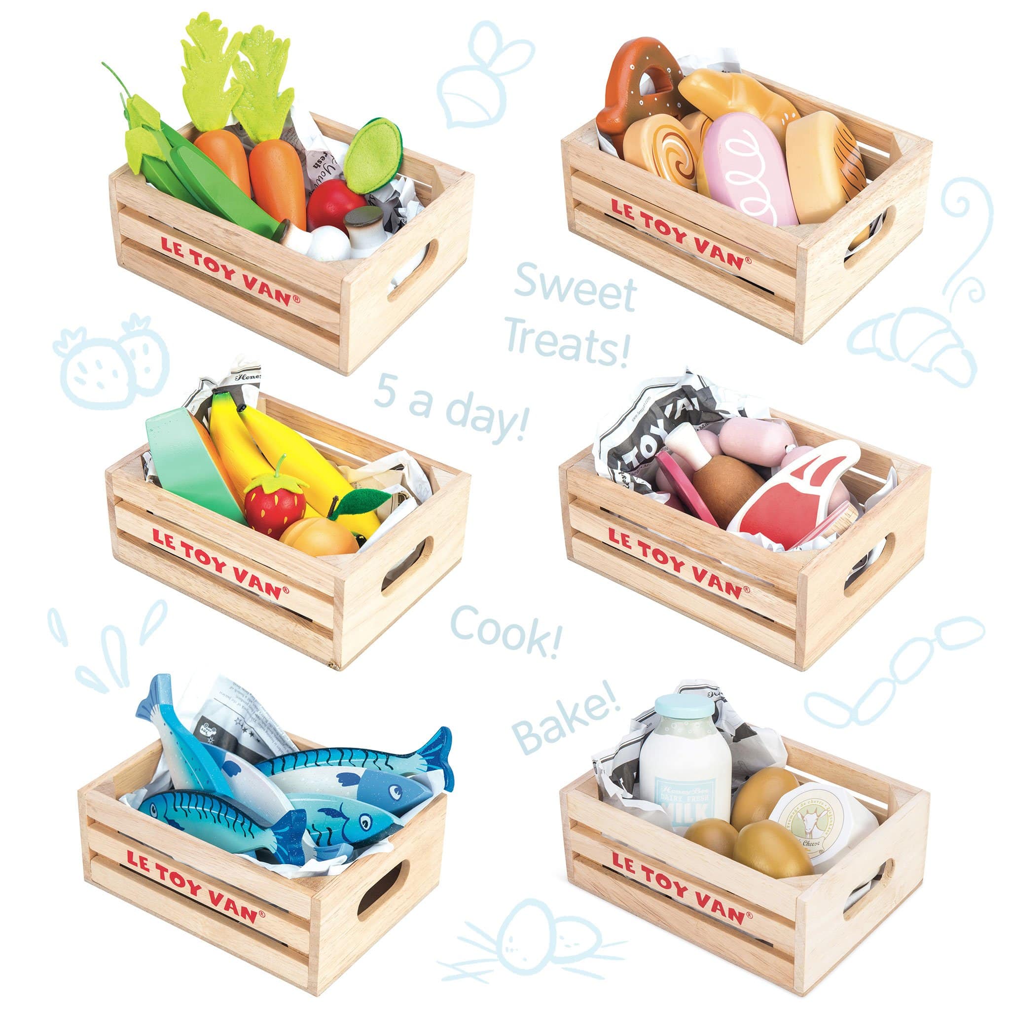Le Toy Van Market Crate Set - Baby and 