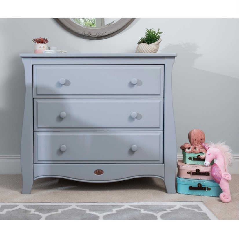 boori sleigh 3 drawer dresser