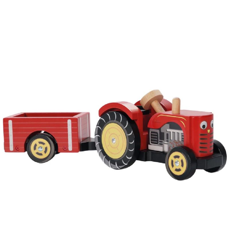 Le Toy Van Farmyard Tractor and Trailer