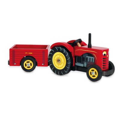 Le Toy Van Red Wooden Tractor