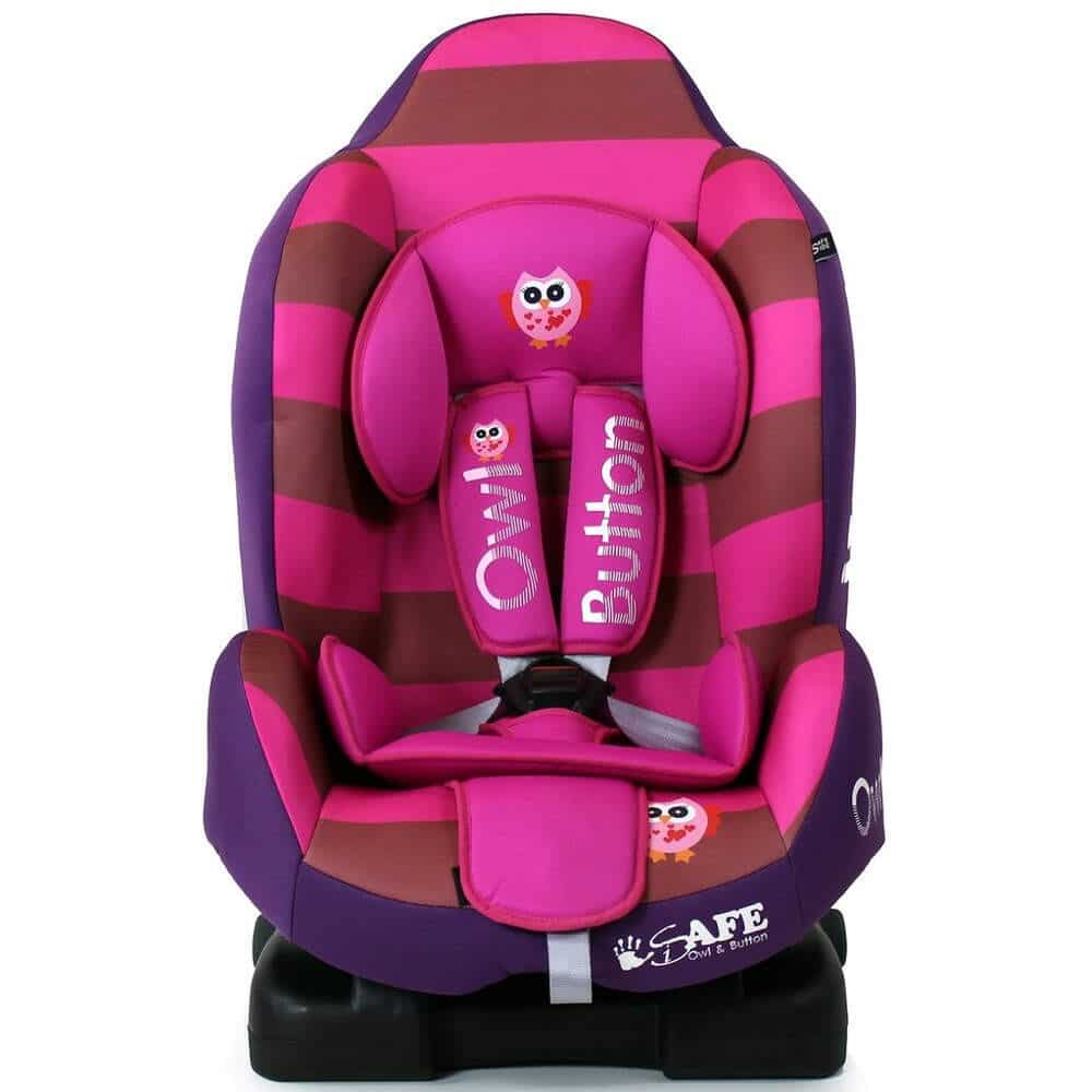 owl and button isofix car seat