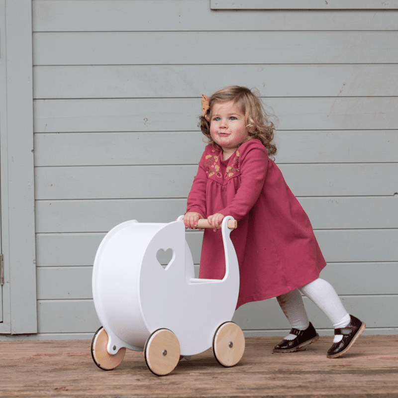 MOOVER DOLLS PRAM WHITE