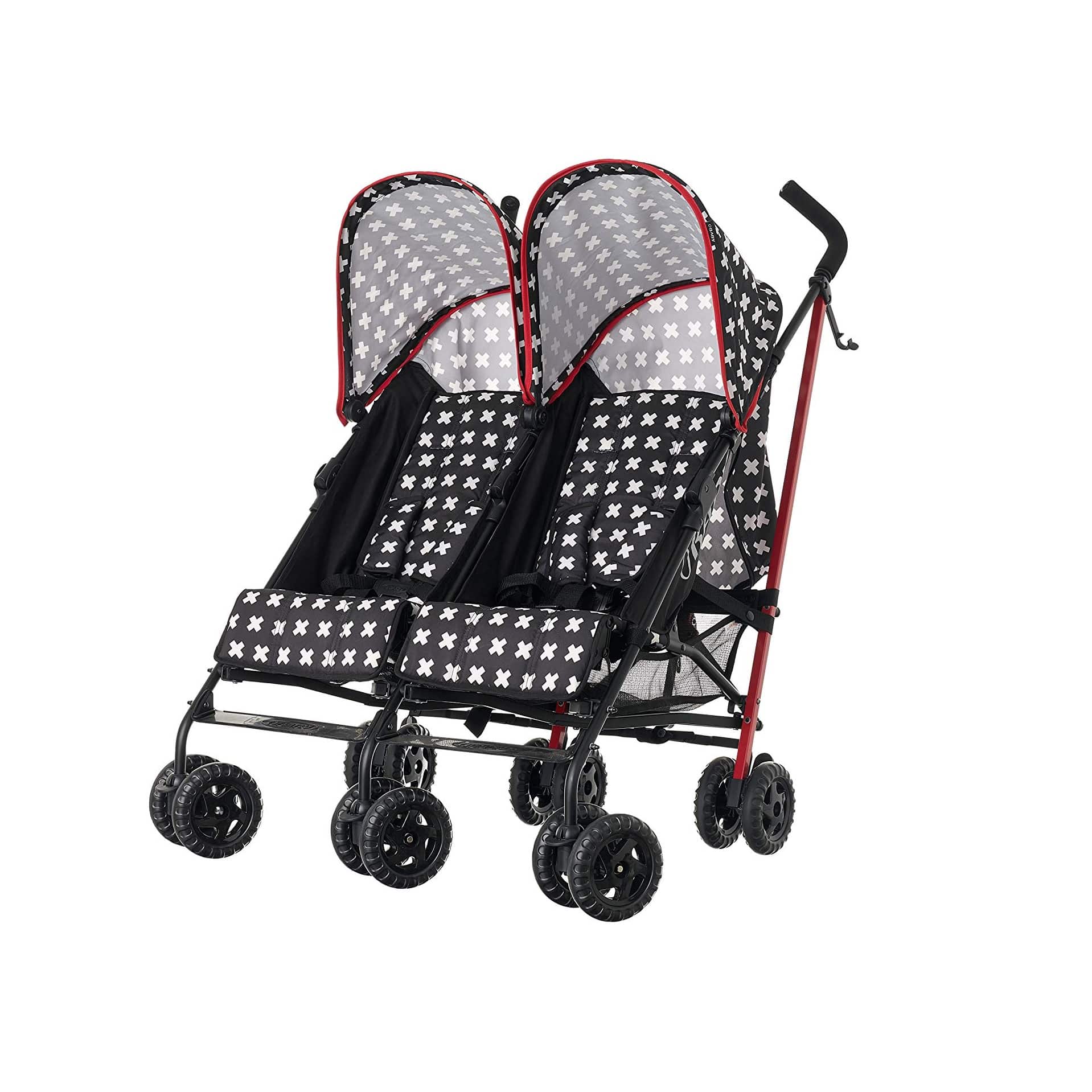 obaby apollo twin stroller with footmuffs