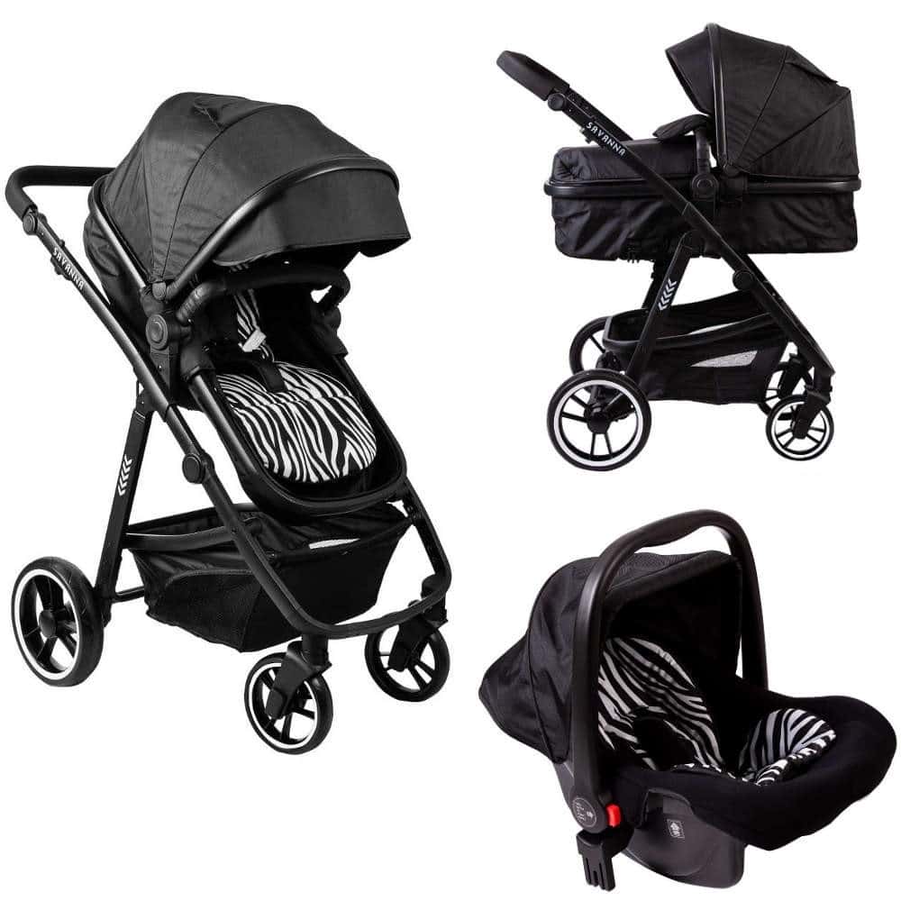red baby travel system