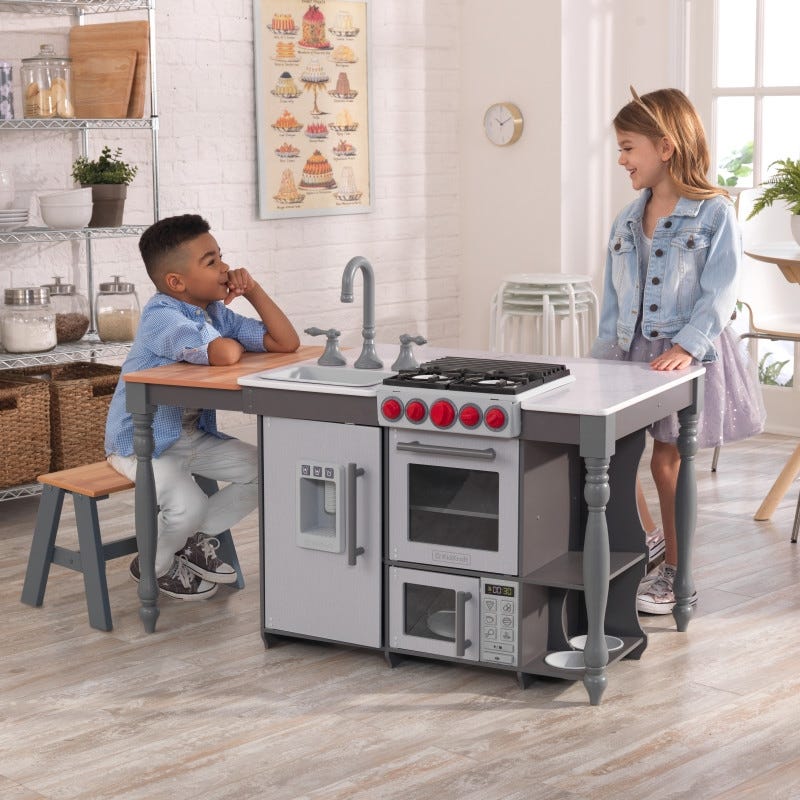 kidkraft chefs create n play island kitchen