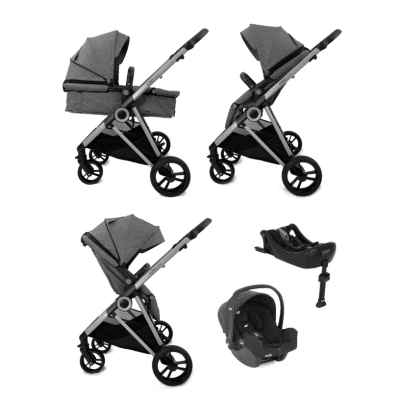 Estilo Bebe Otter i-Size Isofix Travel System - Pebble Silver