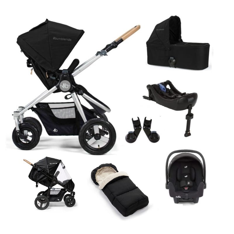 Bumbleride Era i-Size Isofix Travel System Bundle - Silver/Black