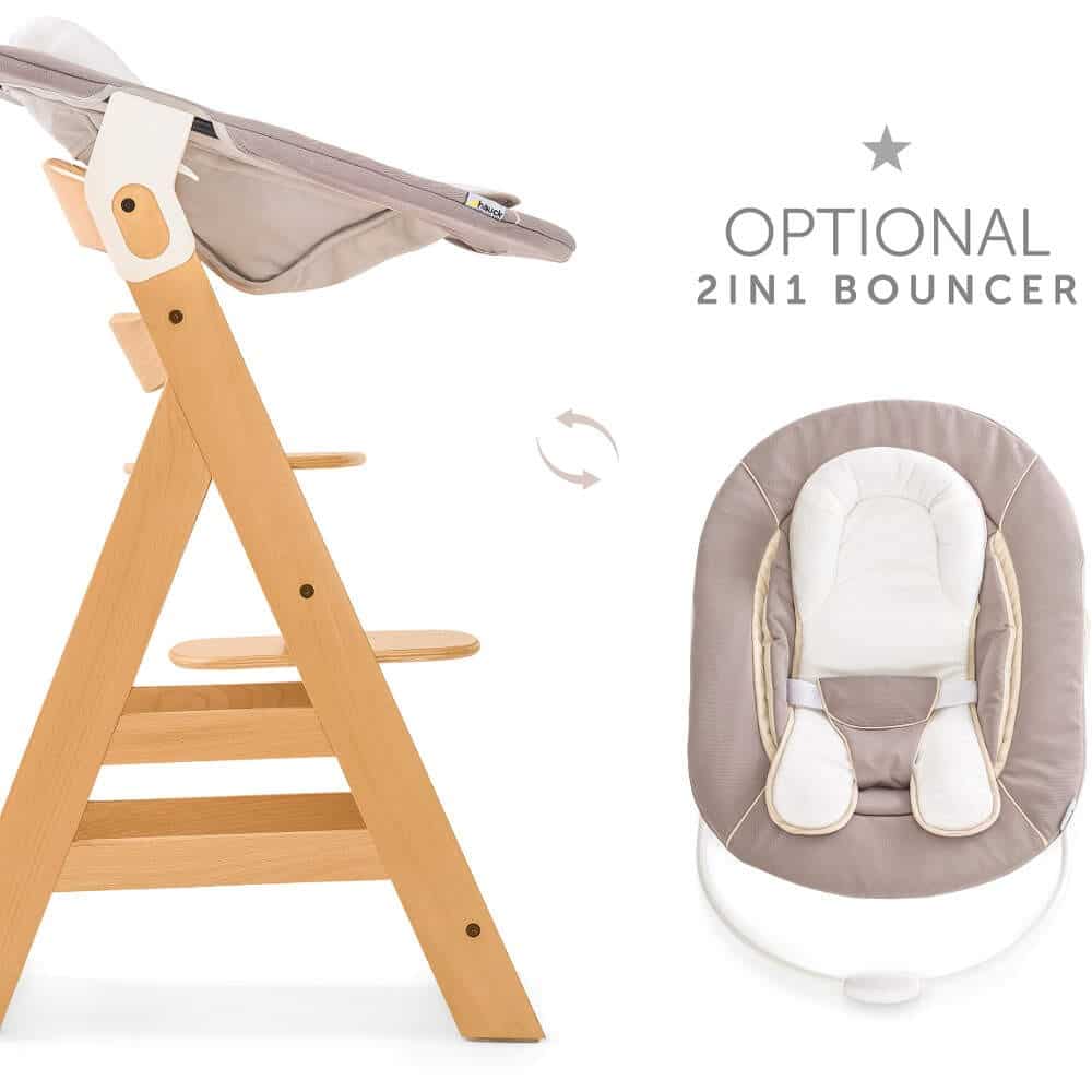 Hauck Alpha Natural Wooden Highchair Baby and Child Store