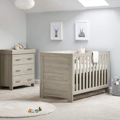 Obaby Nika 2 Piece Nursery Room Set - Grey Wash