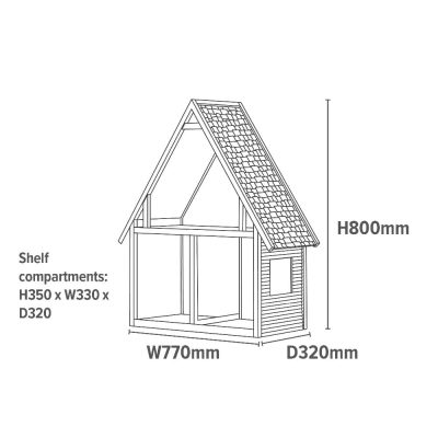 Liberty House Toys Dolls House Chalet Bookcase