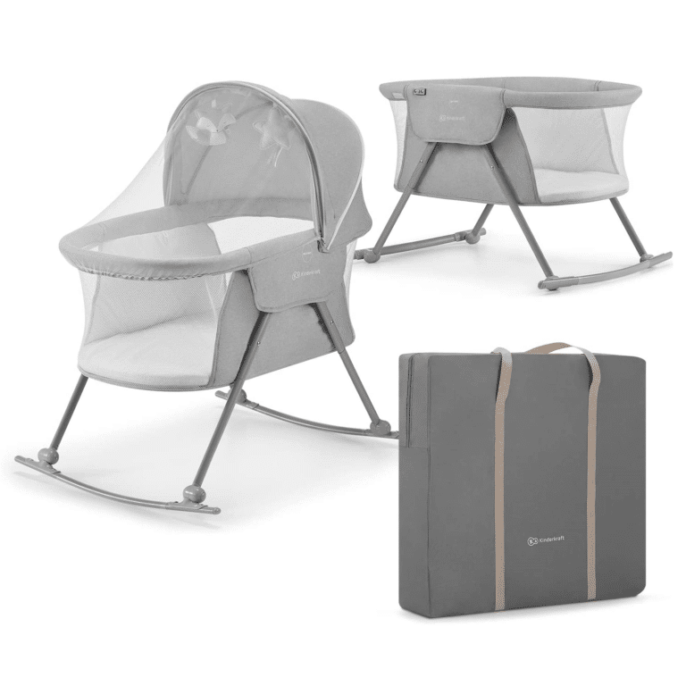 Kinderkraft Lovi 3 in 1 Crib Grey - Baby and Child Store