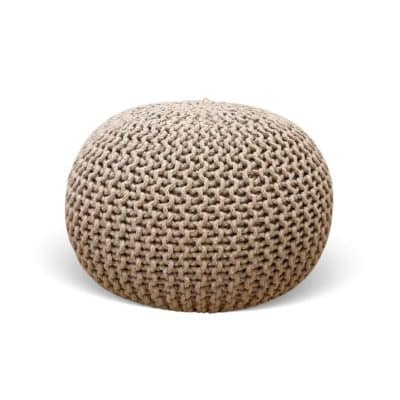 Tutti Bambini Knitted Pouffe - Stone