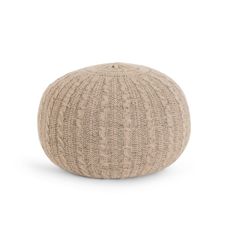 Tutti Bambini Knitted Pouffe - Stone - Baby and Child Store