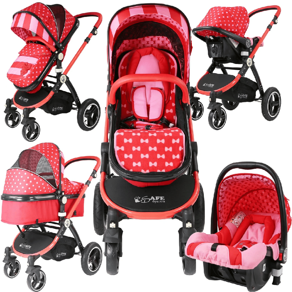 isafe travel system red