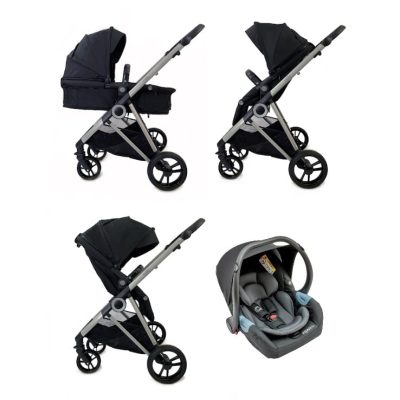 Estilo Bebe Otter 3 in 1 Travel System - Midnight Silver