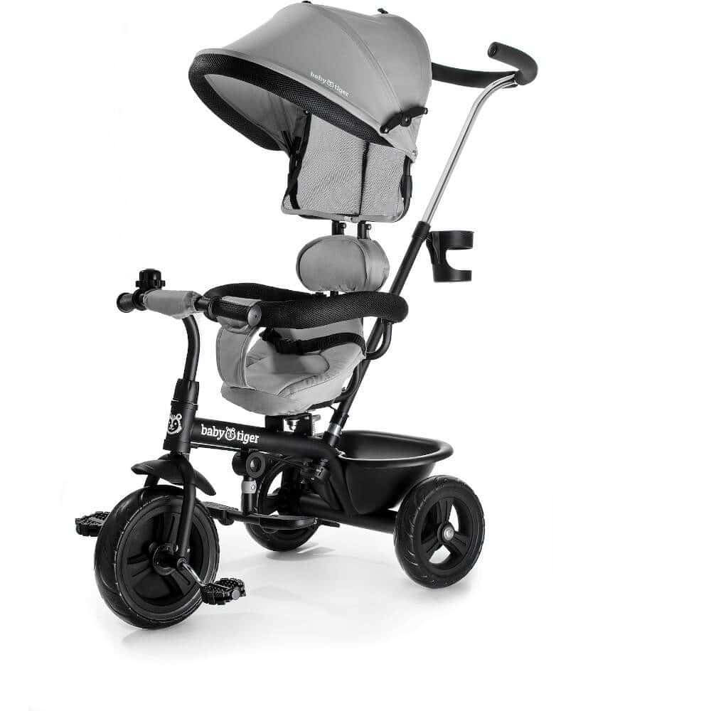 Baby Tiger Grey Fly Trike - Baby and 