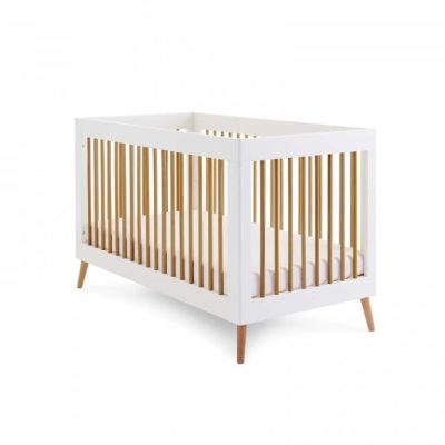 Obaby Maya Cot Bed - White and Natural