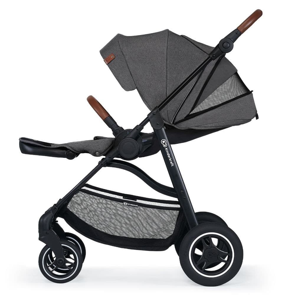 kinderkraft ash grey all road pushchair