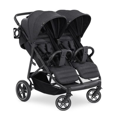 Hauck Melange Black Uptown Duo Twin Stroller Carrycot Bundle 2